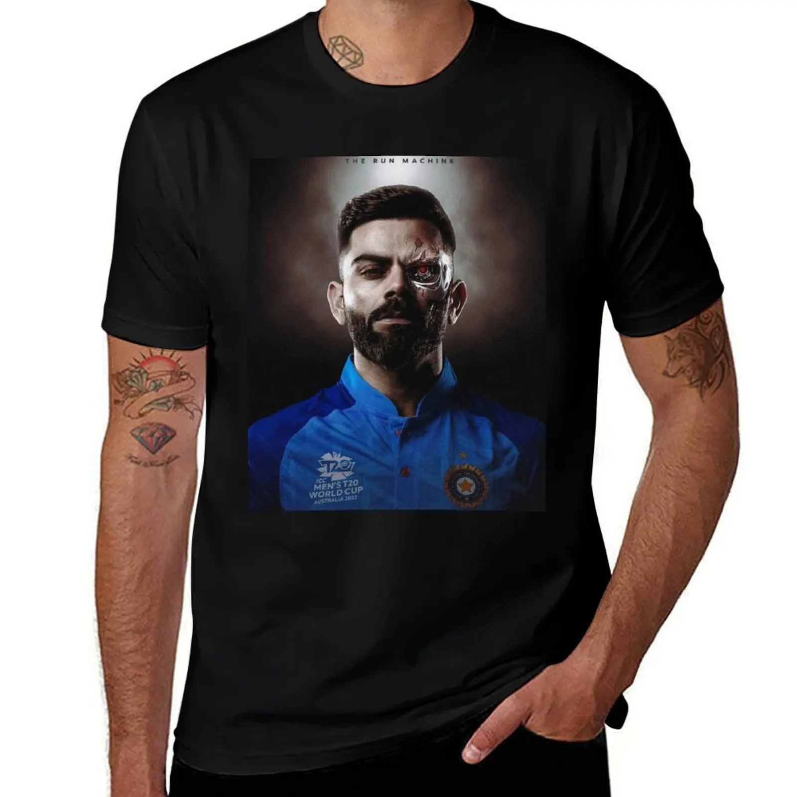

The Run Machine Virat Kohli - King Kohli T-Shirt topping Short sleeve tee street wear plain t shirts men