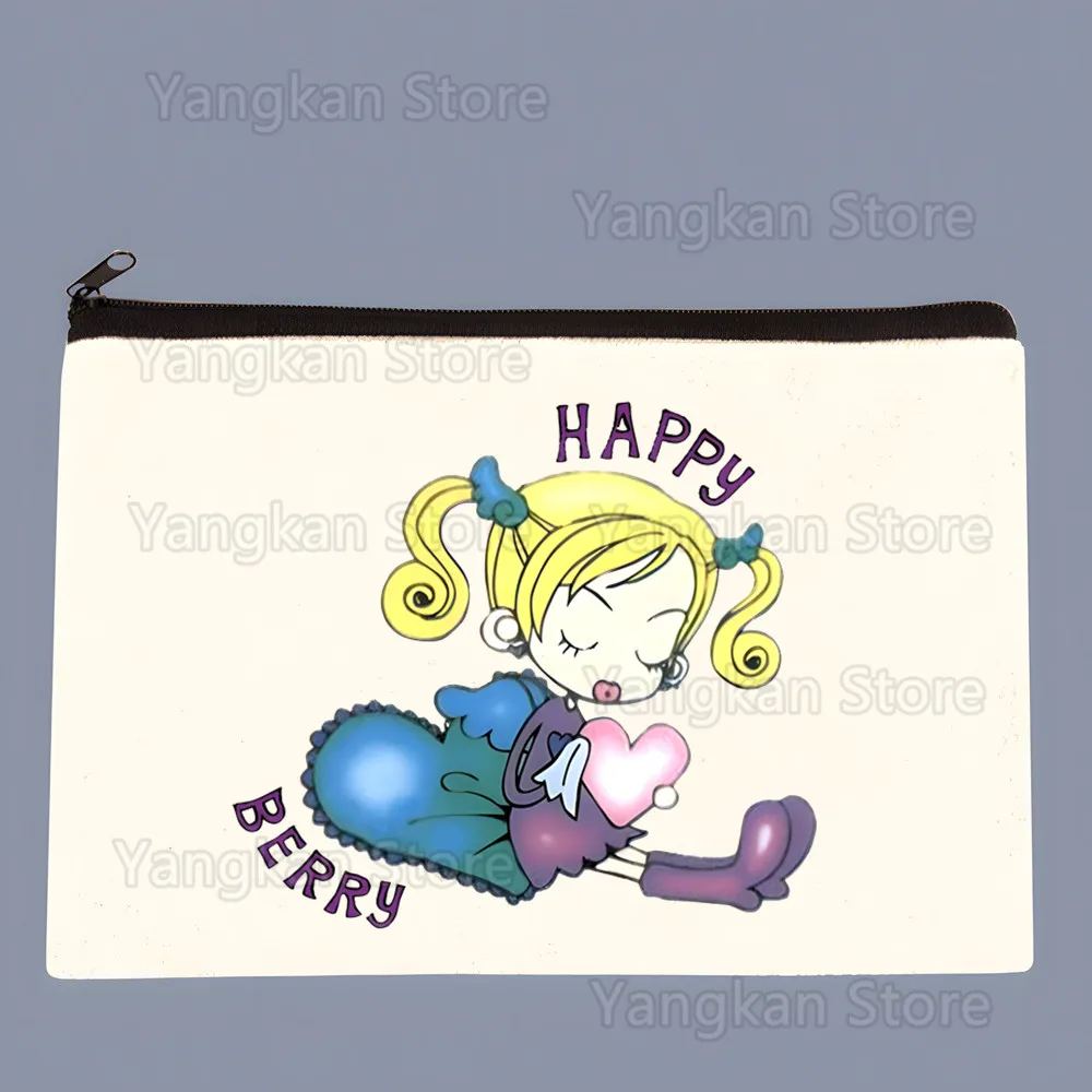 بولي جيب حقيبة يد نمط قماش تخزين أكياس السفر حقيبة مستحضرات التجميل متعة زيبر الحقيبة اللوازم المكتبية #1