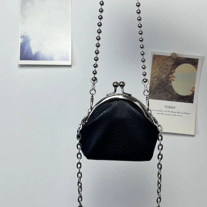 Mini Cute Texture Chain Small Bag for Women 2024 New Trendy Ins Fashionable and Stylish Single Shoulder Crossover Wallet