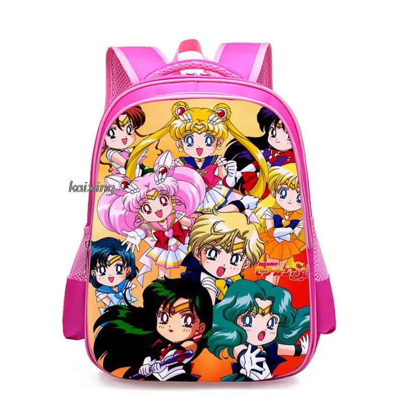 Plecak Cosplay Sailor Moon Princess tornister Baby Girls Boys ortopedyczne plecaki dziecięce BookBags Primary Mochilas Gift