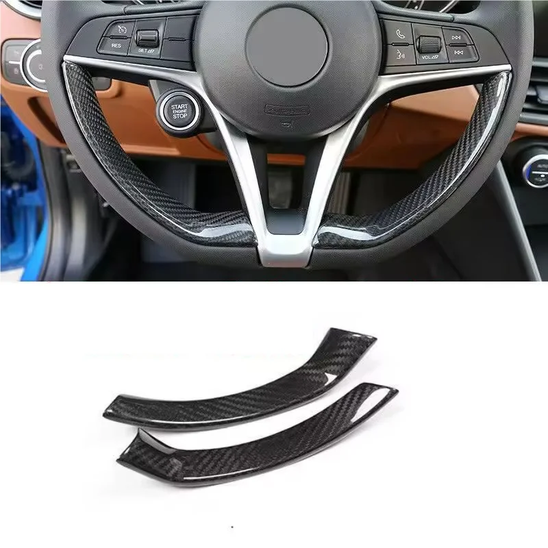 

Автомобильная консоль, рамка рулевого колеса, накладка для Alfa Romeo Stelvio 2017-2018 Giulia 2016-2018, аксессуары для интерьера, наклейка