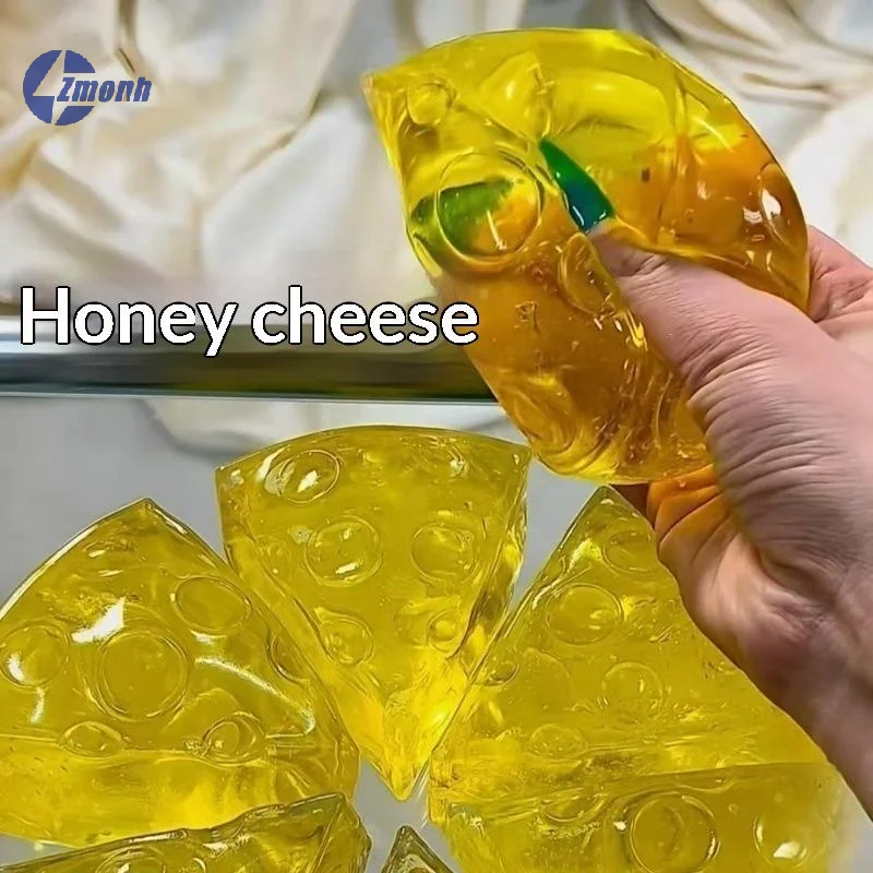New！Honey Cheese Shaped Toy Soft Silky Texture Slow Rising Toys Perfect Stress Relief Game Home Office Play For Kids Adults