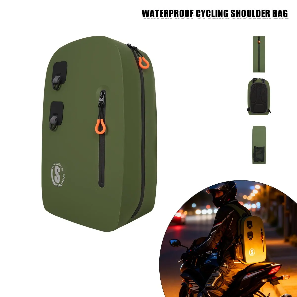 

Waterproof bag Stream fishing multi-functional backpack, kayaking paddleboard sports waterproof bag