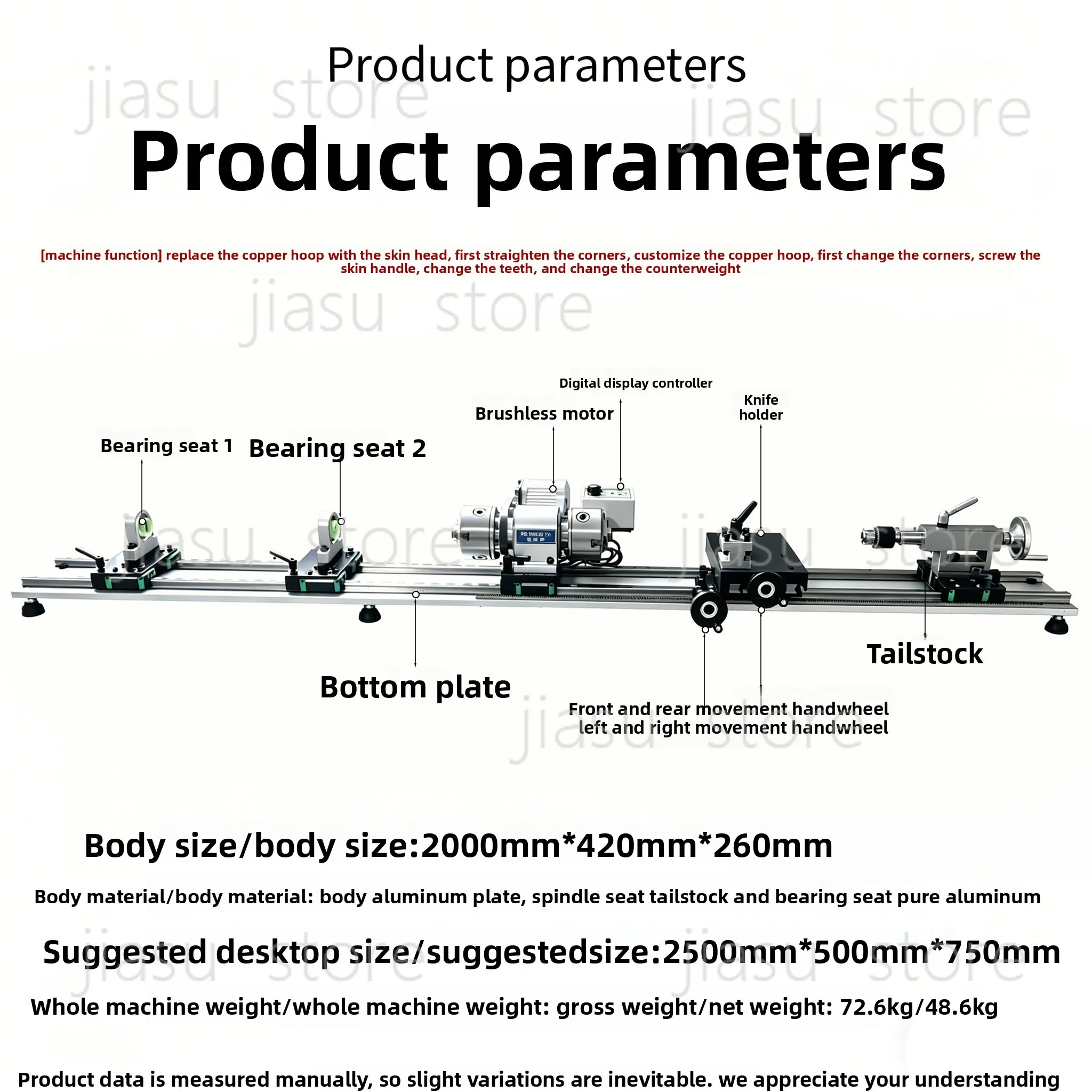 Integrated billiards repair machine with dual tracks and dual chucks, infinitely variable speed repair head
