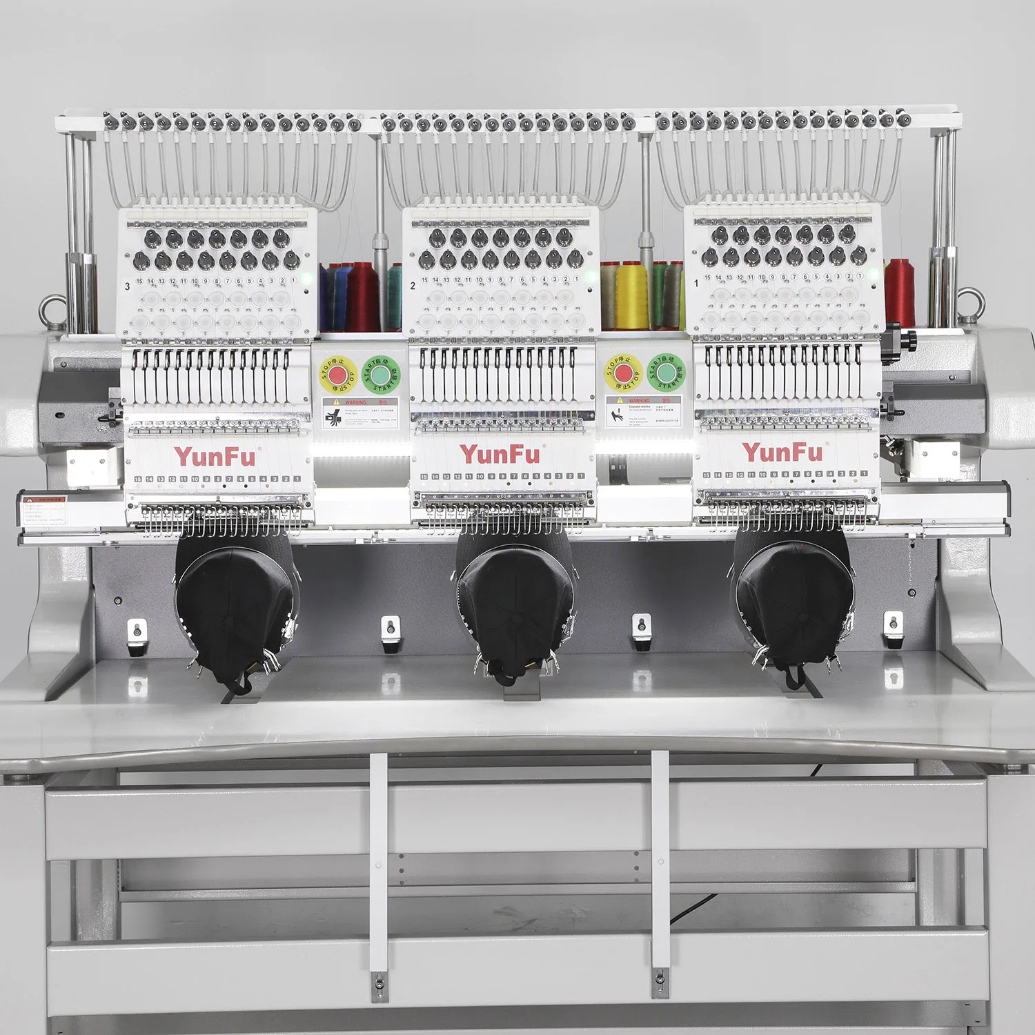 Dahao High Quality 12&15Head Electric Control Embroidery Machine Computerized Operation with 3Head Core Printing for Yunfu Shops