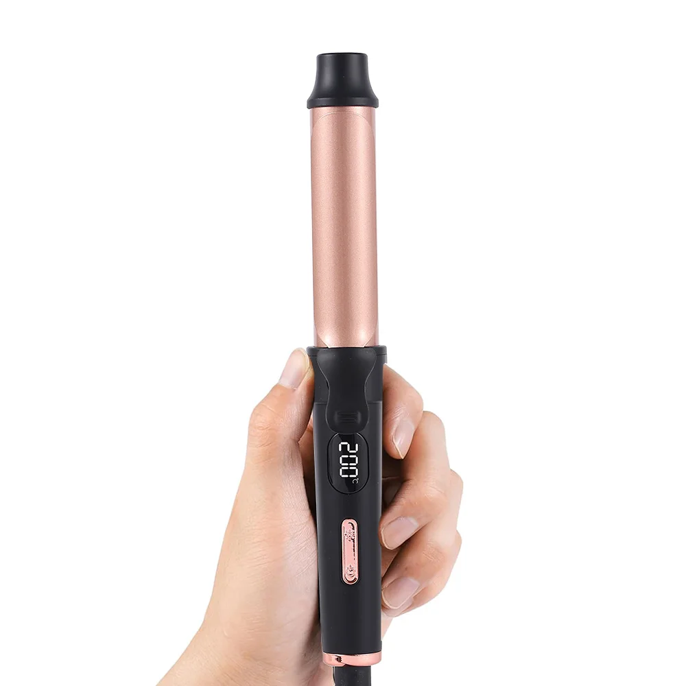 

Travel Curling Iron 1 Inch, Mini Curling Wand for Short Hair, Portable Hair Curler with Dual Voltage, 5 Temperature Settings