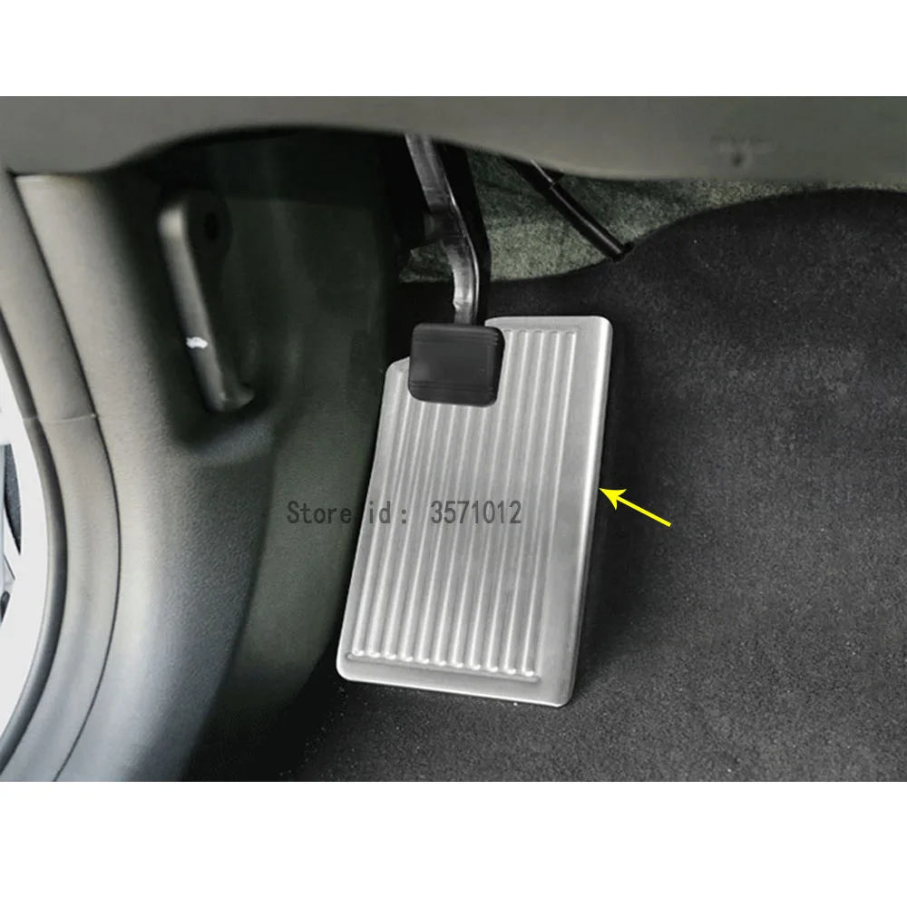 Car Stainless Steel Foot Inner Brake Rest Lamp Frame Trim Break Pedal Molding Hood 1PCs For Kia Sportage KX5 2016 2017 2018