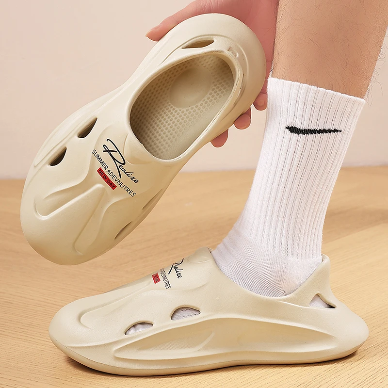 أحذية رجالية صيف 2025 جديدة غير قابلة للانزلاق ومضادة للرائحة أحذية الشاطئ الخارجية قابلة للتنفس صنادل للرجال #3