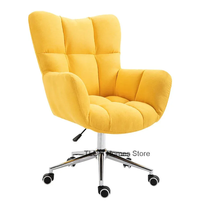 Modern Fabric Office Chair for Chair Stitching Color Home Leisure Lazy Sofa Backrest Chair Ergonomic Lift Swivel Computer Chair