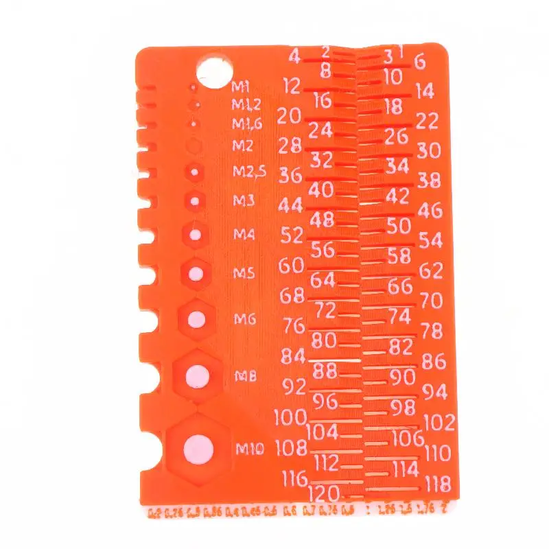 M1-M10 Schrauben- und Bolzenmesswerkzeug, langlebig, tragbar, Werkstattmessgerät, perfektes Geschenk für Heimwerker und Heimreparaturen. – Detail 14