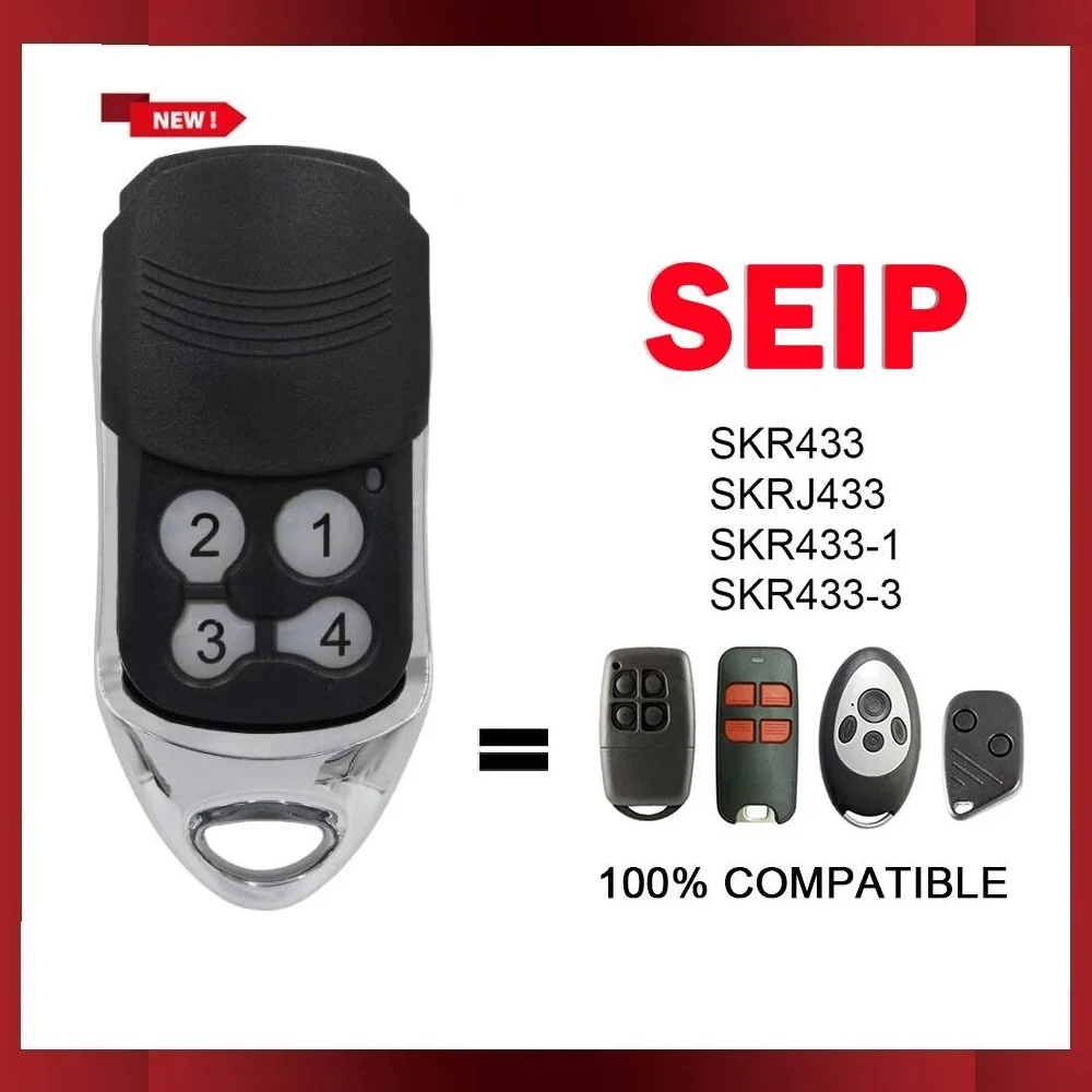 

SEIP Remote Control 433.92MHz Rolling Code Compatible With SEIP SKR433 SKRJ433 SKR433-1 SKR433-3 Gate Remote Control Garage