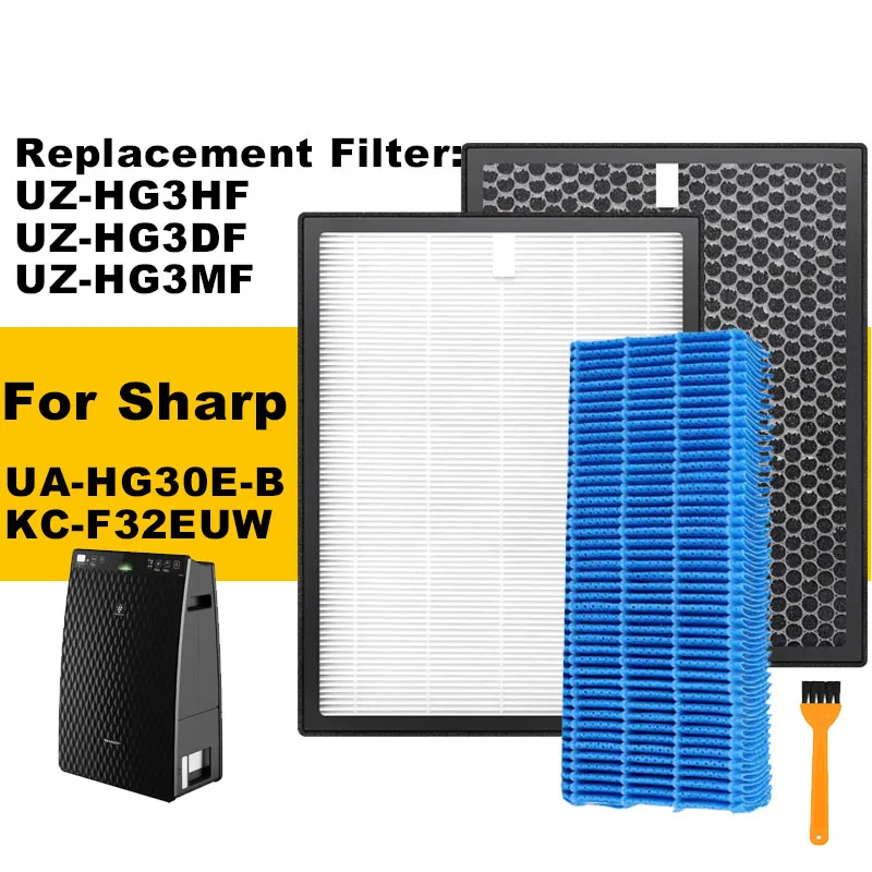 filtre-hepa-et-filtre-a-charbon-de-remplacement-uz-hg3hf-uz-hg3df-uz-hg3mf-pour-purificateur-d'air-sharp-modele-ua-hg30e-b