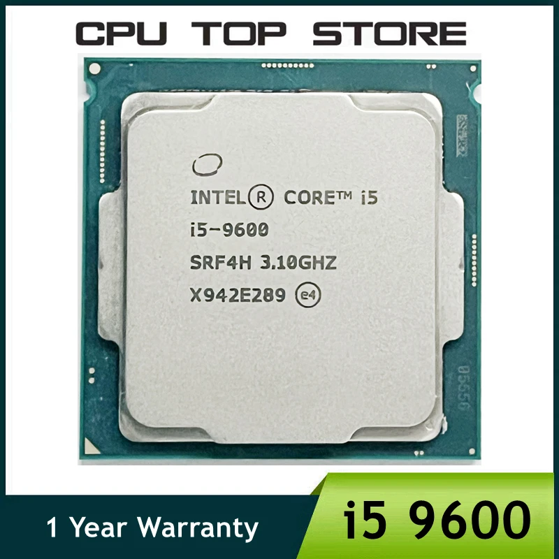 INTEL Core i5-9600 i5 9600 3.1GHz 6-Core 6-Thread Processor 9M 65W