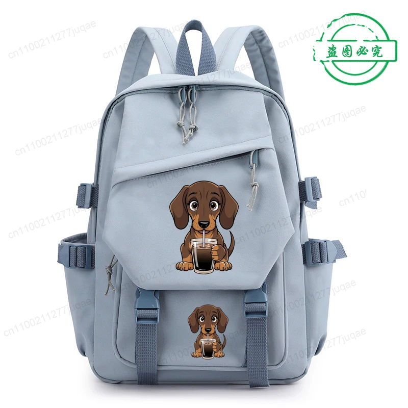 

Backpacks Large Capacity New Travel Bag for Women Harajuku Student Schoolbag Backpack Kawaii Daushaund Anime Cartoon Bagpack