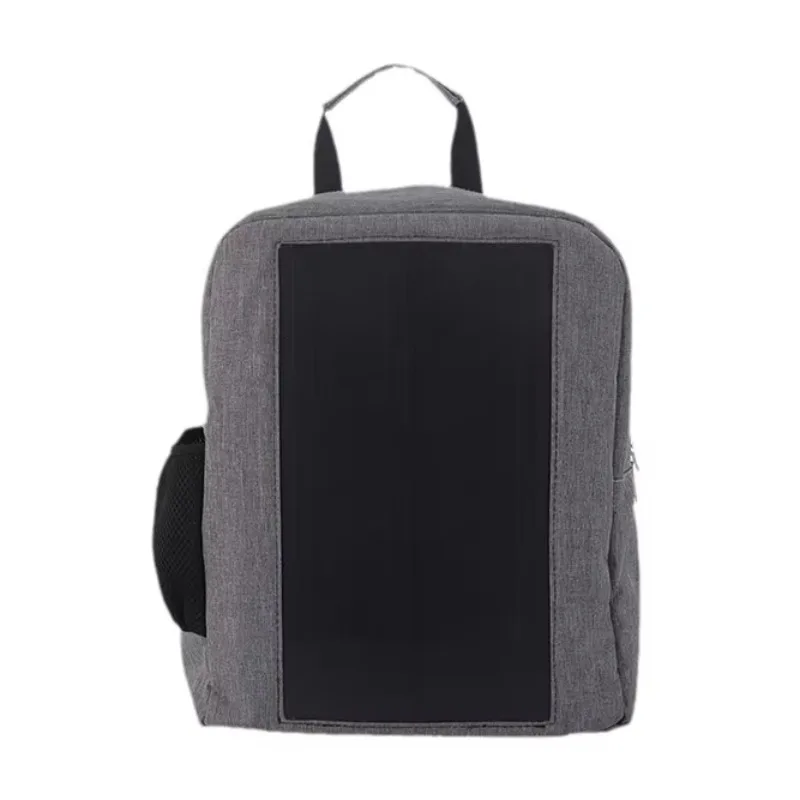 

Unisex Casual Canvas Backpack with USB Charging New Cationic Solar Technology Computer Bag