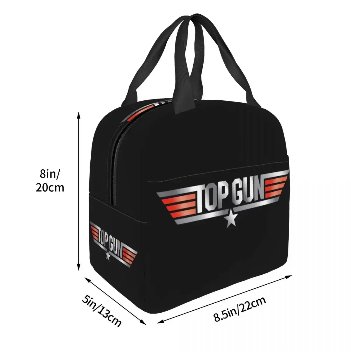 Tom Cruise Maverick Film Top Gun Lunch Bag Women Thermal Cooler Insulated Lunch Box for School Work Travel Picnic Food Tote Bags