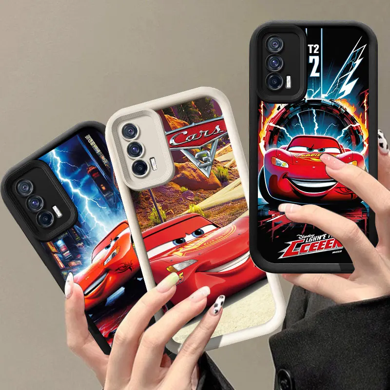 Cars Lightning McQueen Phone Case For VIVO V30 X80 X90 X100 Pro V29 V40 Y100 Y02 Y17 Y22 Y76 S Y03 Y21 Y27 Y28 Y35 Y36 Y72 Y78