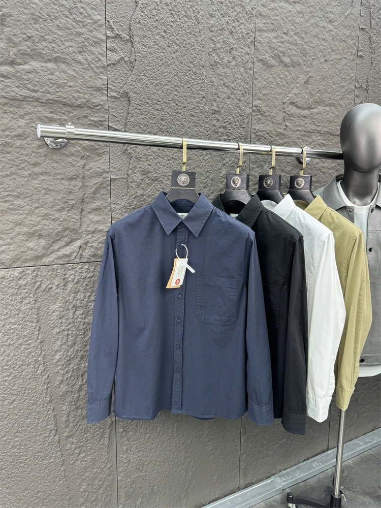 Svip Cabinet 299-Niveau, Streifen-Stickerei, Herbst-Herren-Faion-Kragen, bequem, lässig, lang, Sve irt