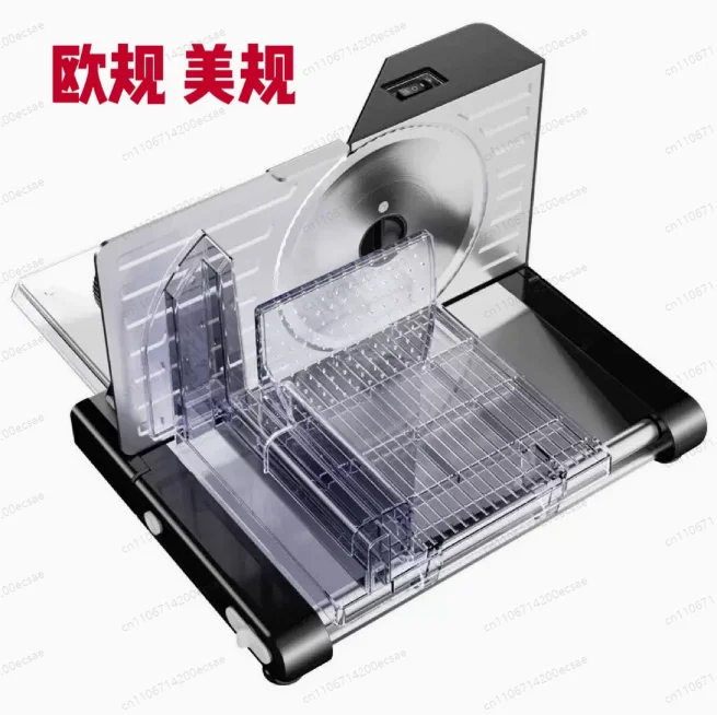 110V 220V Multifunctional Foldable Meat & Vegetable Cutter, Stainless Steel Frozen Meat Slicer for Home