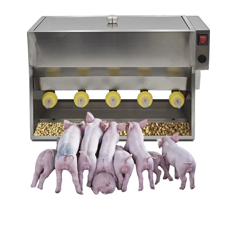 

Stainless Steel 15L/20L Double-Side Constant Temperature Nursing Machine Pig Automatic Piglet Milk Feeder Pacifier