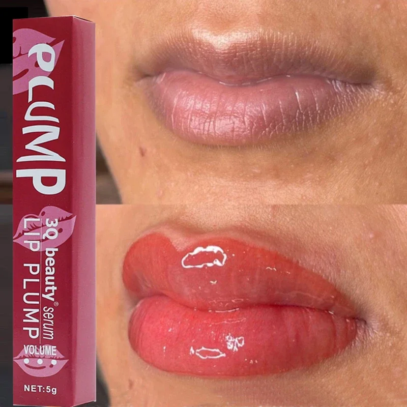 Suero labial regordeta, Reduce las líneas finas, aumenta la elasticidad de los labios, voluminizador instantáneo, reparación de aceites esenciales, nutre, belleza Sexy, cuidado de los labios