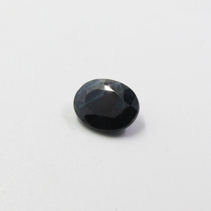 Natural Black Sapphire for Jewelry Shop 7mm*9mm To 10mm*12mm 100% Real Chinese Changle Sapphire Loose Gemstone