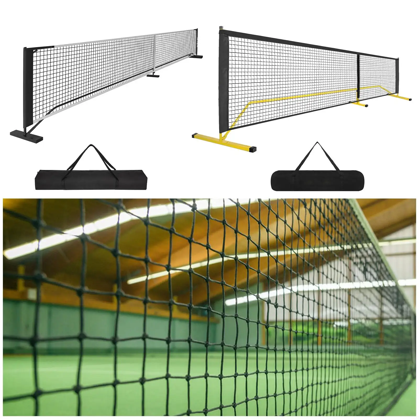 

Pickleball Net Set with Steel Frame - 22ft Official Size for Tournaments
