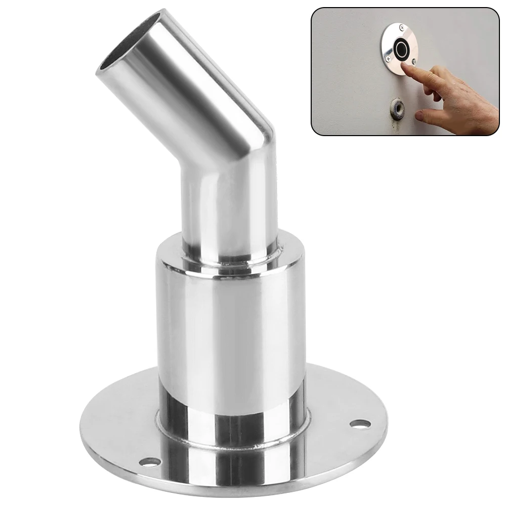 Stainless Steel 24mm Thru Hull Exhaust Fitting Tube Pipe Socket Hardware Part Air Diesel Vent Heater Universal