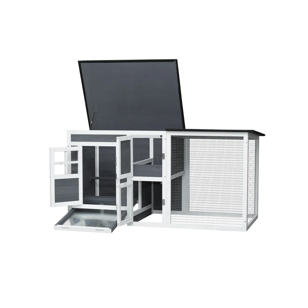 

Outdoor Indoor Poultry Cage Small Animal House outdoor chicken hutch coop with running cage, chicken coop，Cages