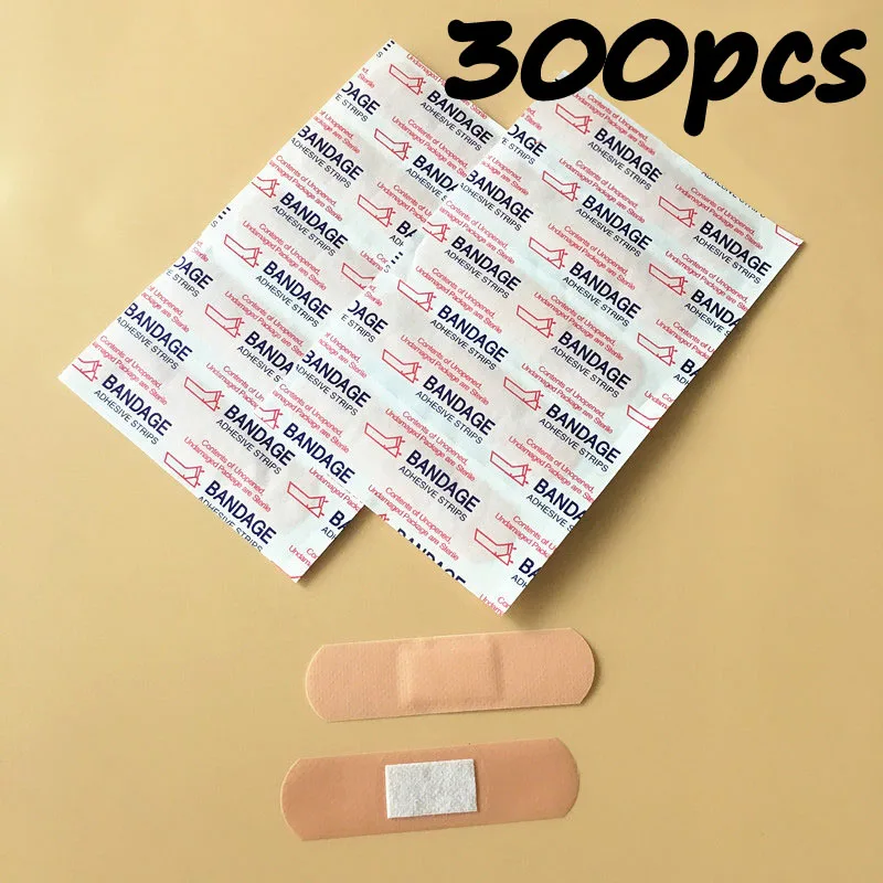 

50-300 шт. дышащий пластырь, водостойкая повязка для первой помощи, повязка на рану, медицинская лента, пластырь для ран, аварийные наборы, бинты