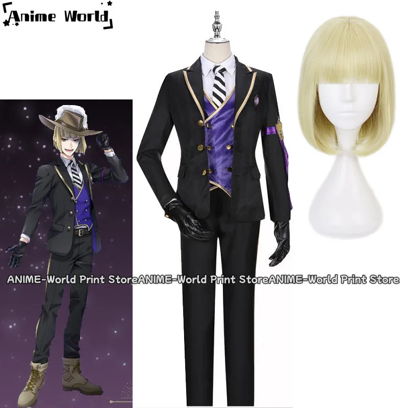 Twisted-Wonderland Rook Hunt Cosplay Wig Or Costume Night Raven College Pomefiore Rook's School Uniforms Suits I See You