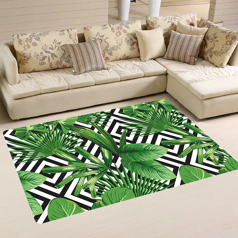 Carpets Palm Tree Pattern Door Mat Living Room Balcony Home Kitchen Rug Rugs Carpet Entrance of House Foot Doormat Mats Bathroom