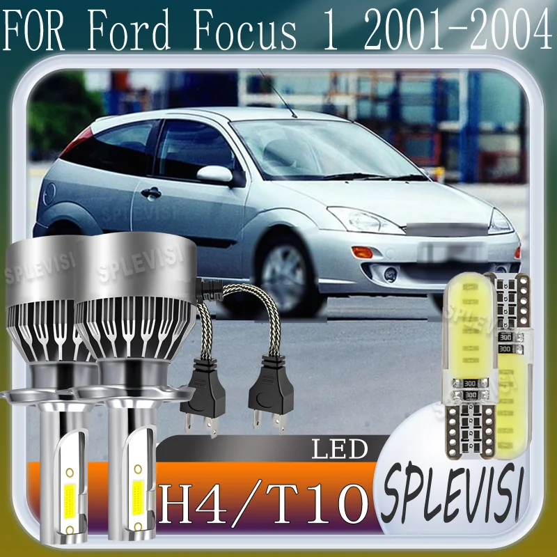

9003 Длинный срок службы, улучшенная безопасность, простая установка, без темных пятен, светодиодная фара H4 без инструментов для Ford Focus 1 2001 2002 2003 2004