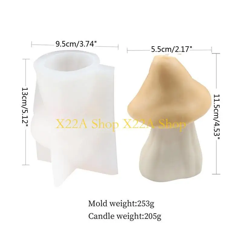 Unique Mushroom UV Crystal Epoxy Resin Mold Plaster Silicone Mould DIY Crafts Wax Soaps Home Decorations