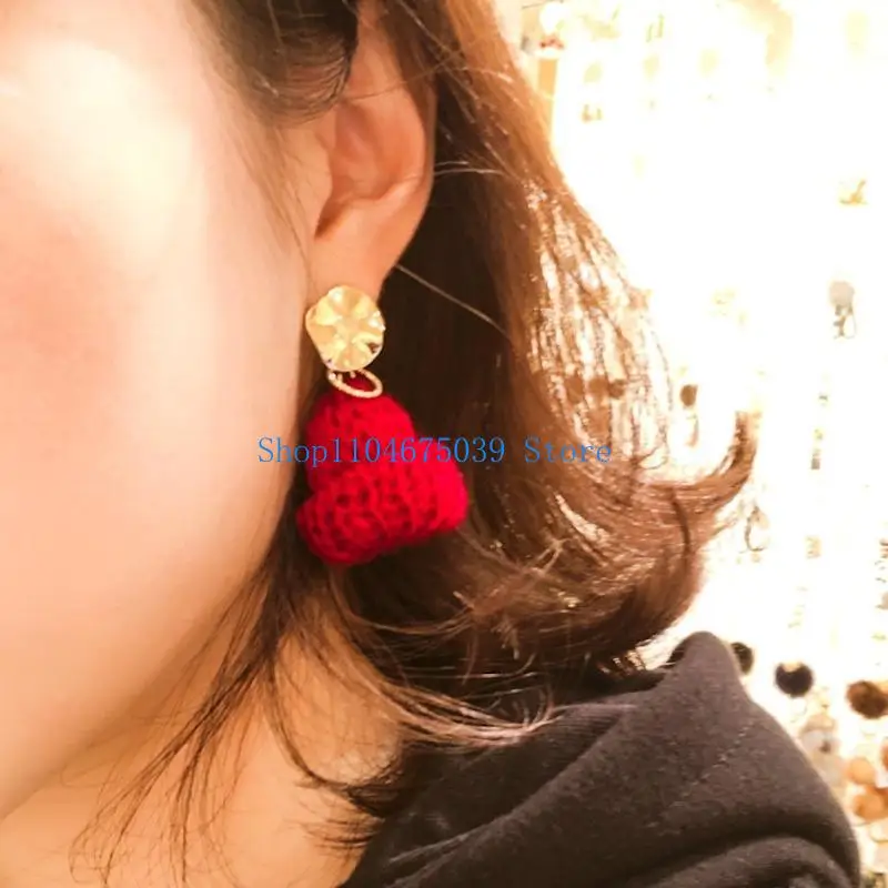 

5asd 100 Pcs Handmade Mini Finger Hat Pom Pom Hat Jewelry Christmas Knit Hat Crafts