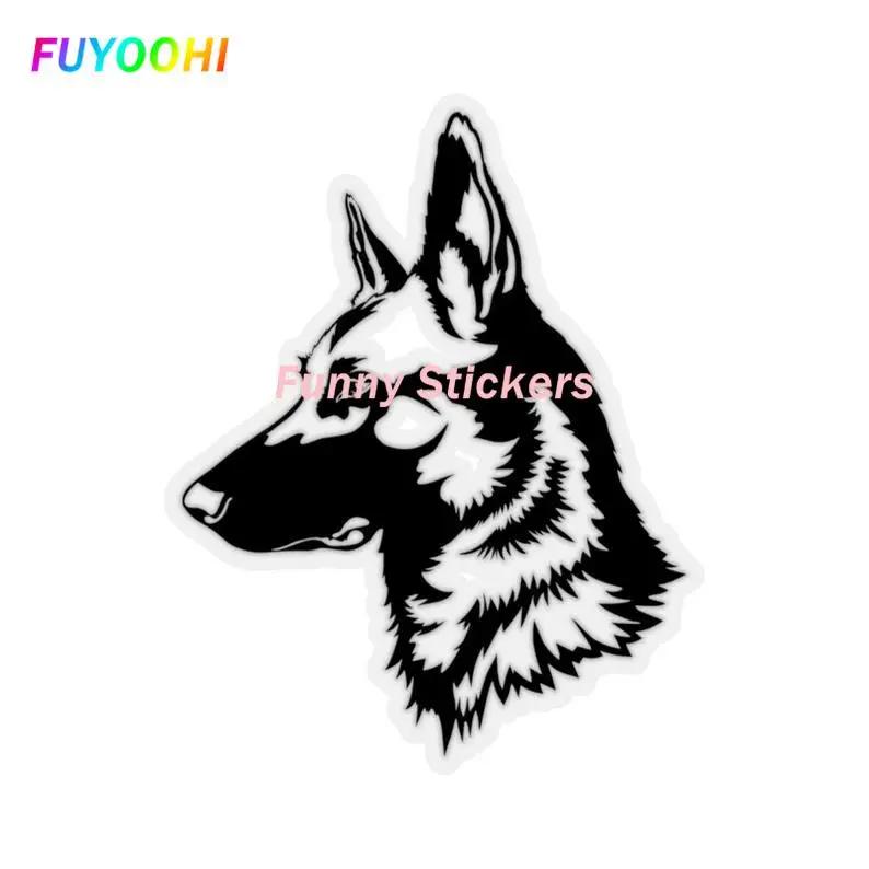 FUYOOHI Exterior/Protection Funny Stickers Belgian Malinois Profile Stickers/ Maligator Dog Gift Can Be Pasted on Laptop Decals