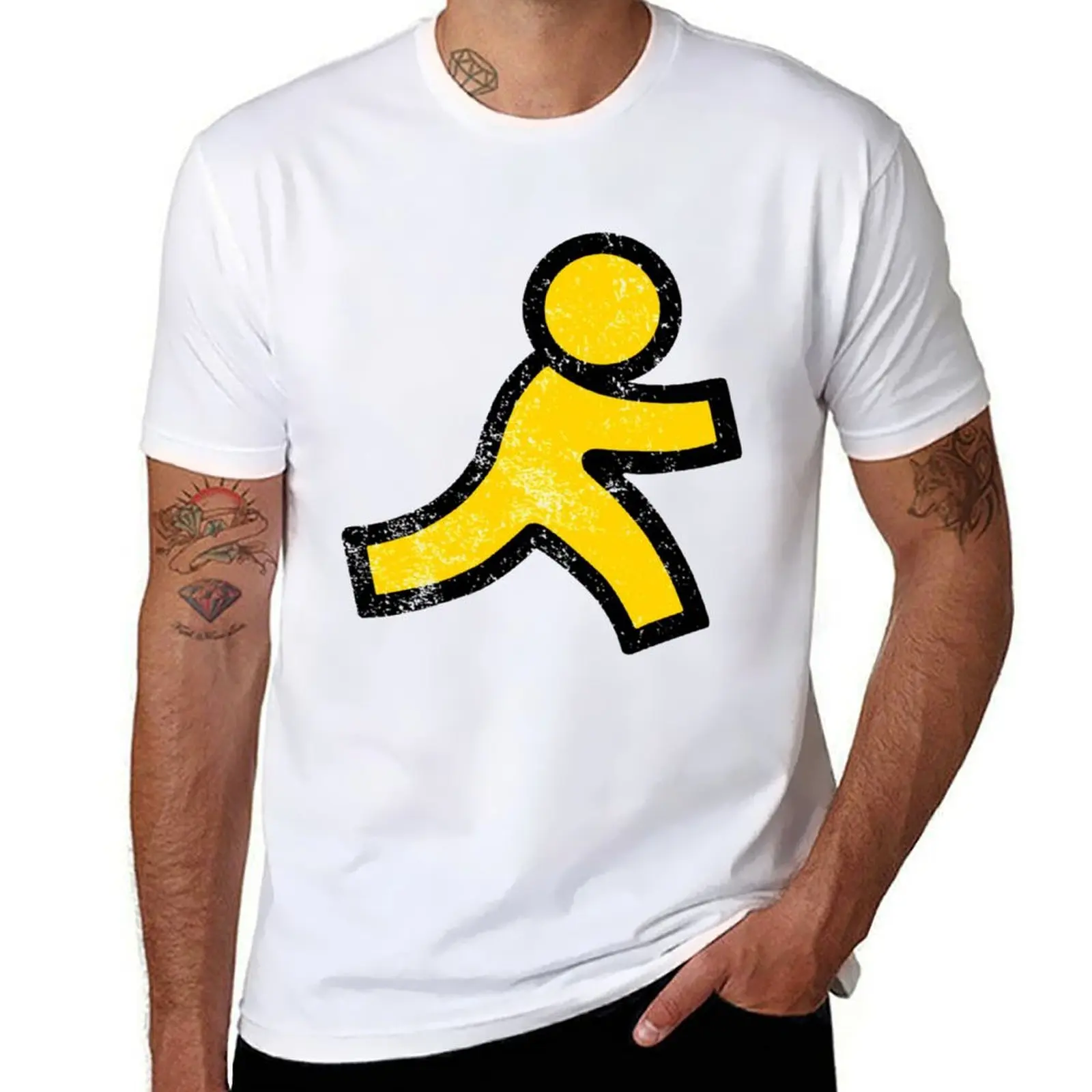 

AOL Instant Messenger T-Shirt cotton t shirt man cotton t shirt pack T-Shirt