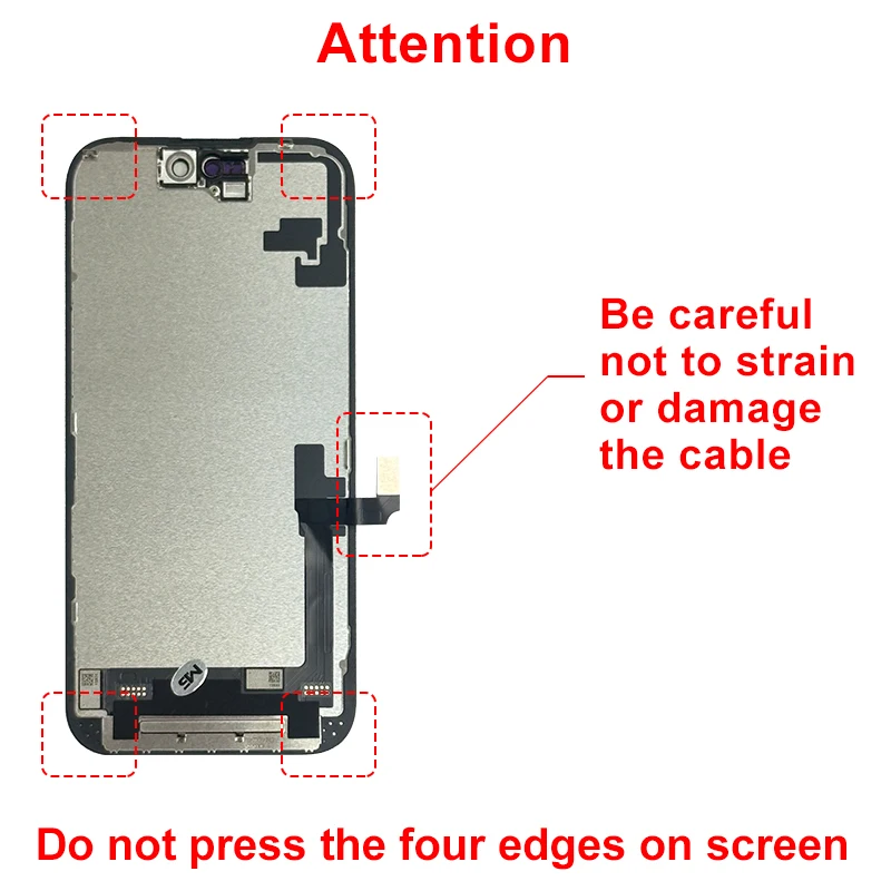 Pantalla OLED 14 para iPhone 15 con 3D Touch, pantalla para 16 Pro Max, 17 Pro Max, tono real, 14ProMax LCD 12 Incell 16 3