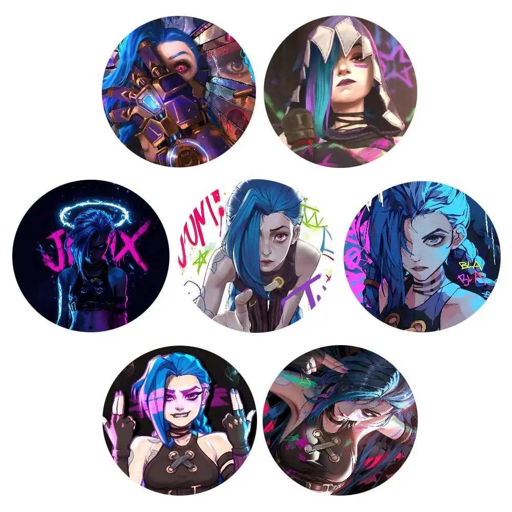 Hot Cartoon A-Arcane Jinx Game Badges Round Badge Tinplate Coin Brooch Clothing Backpack Accessories Lapel Pin