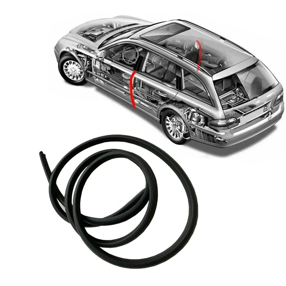 1 Stuk Auto Deur Rand Tochtstrip Rubber Afdichting B Stijl Geluidswerende Winddichte Voorkant Universele Auto Kit Decoratie Strip