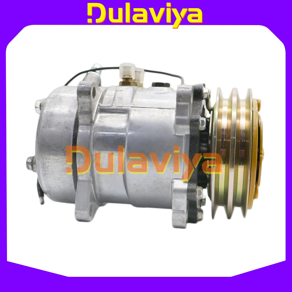 For New AC Compressor Tractor Excavator Heavy Duty Truck Pickup Universal 300-4209 330-1310 1101333 304622 505 905 SD505 SD5H09