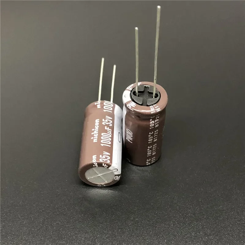 10pcs/100pcs 1000uF 35V NICHICON PW Series 12.5x25mm Low Impedance Long Life 35V1000uF Aluminum Electrolytic capacitor