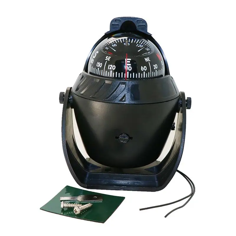 

12V Compass Marine Pivot LED Illuminated Mount for Boats Yachts Night Time Travel