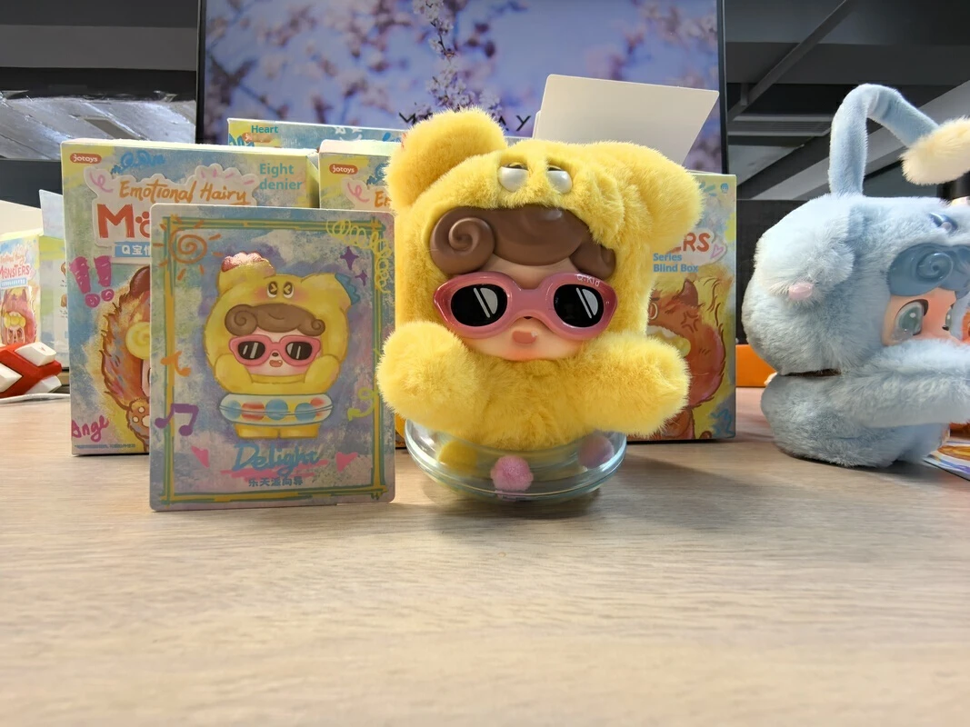 Q.kid ビニールブラインドボックスペンダント感情的な毛皮のようなモンスターシリーズアクションフィギュア漫画の装飾おもちゃかわいいアニメおもちゃ子女の子ギフト