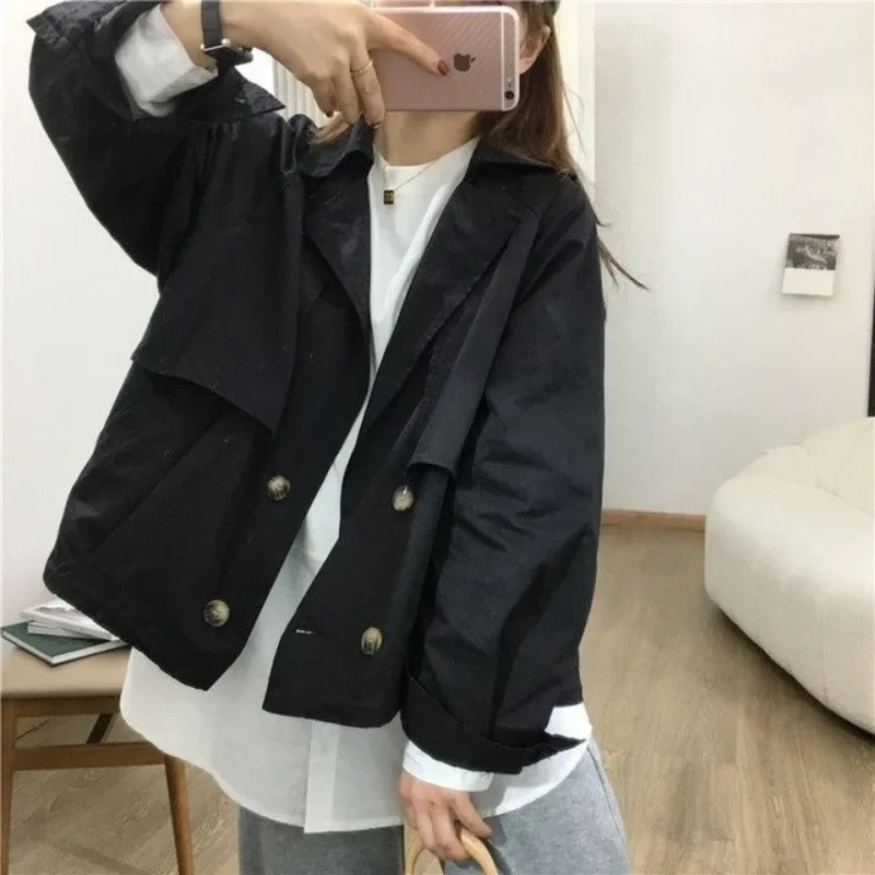White T-shirts Women Patchwork Spring Autumn Loose Long Sleeve O-neck Solid Simple All-match Chic Sweet Japan Style Fashion Slim