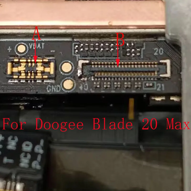 Cable flexible con pantalla Lcd para batería interna, conector FPC, placa de contacto, placa base para Doogee Blade 20 Max Blade20, 2-10 Uds.