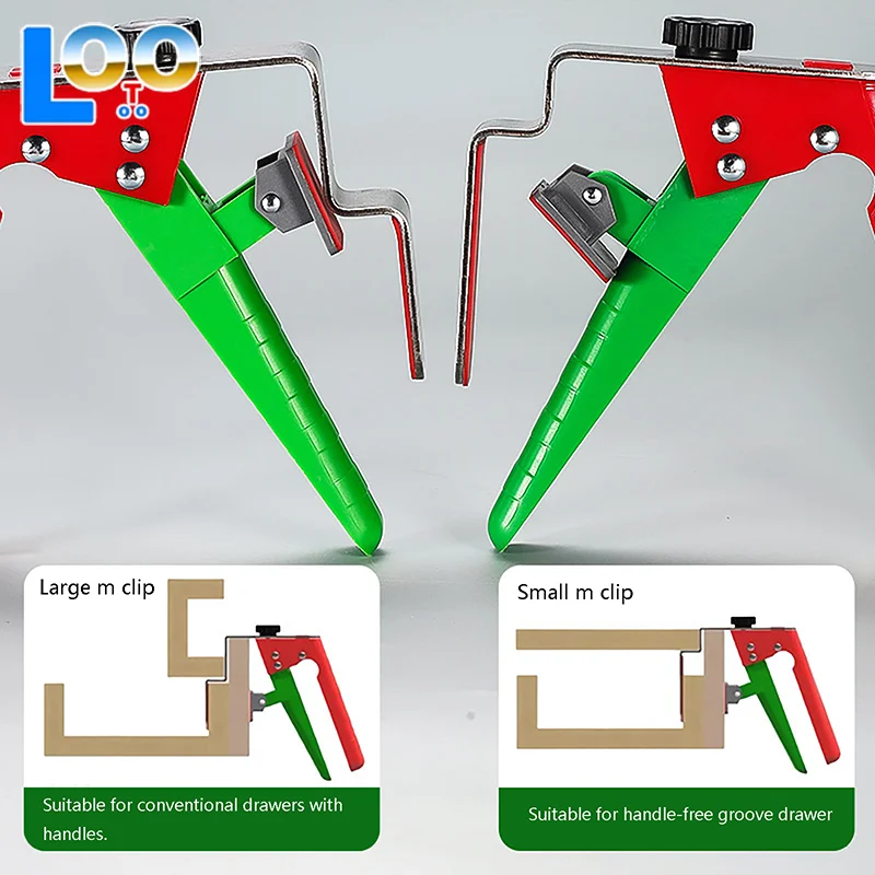 조정 가능한 서랍 고정 클램프 프레스 유형 서랍 장착 클램프 서랍 패널 장착 보조 클립