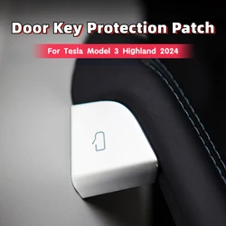For Tesla Model 3 Highland Model Y Juniper 2025 Door Button Protection Patch Car Door Opening Button Cover Stickers Accessories