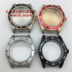 LARIMOKER 39mm BB58 Watch Case Silver Rose Gold Black Case Dome Glass Sapphire Glass Fits NH34 NH35 NH36 2824 PT5000 Movement