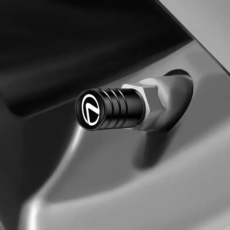 4 قطعة سيارة عجلة معدنية صمام الإطارات غطاء جذع الهواء لكزس CT ES GS NX IS250 CT200h IS300h ES300h ERX400h NX300h #6